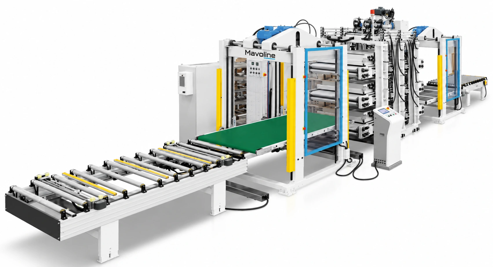 MV-LC-150 — Linha de painéis sandwich com prensa multicamada