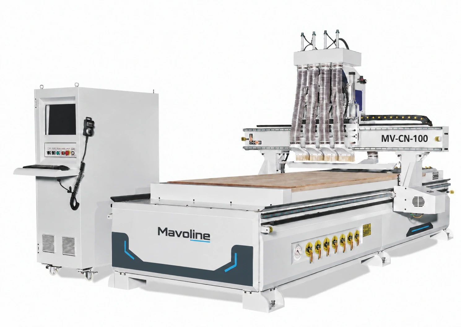 MV-CN-100 — Centro CNC nesting de quatro unidades