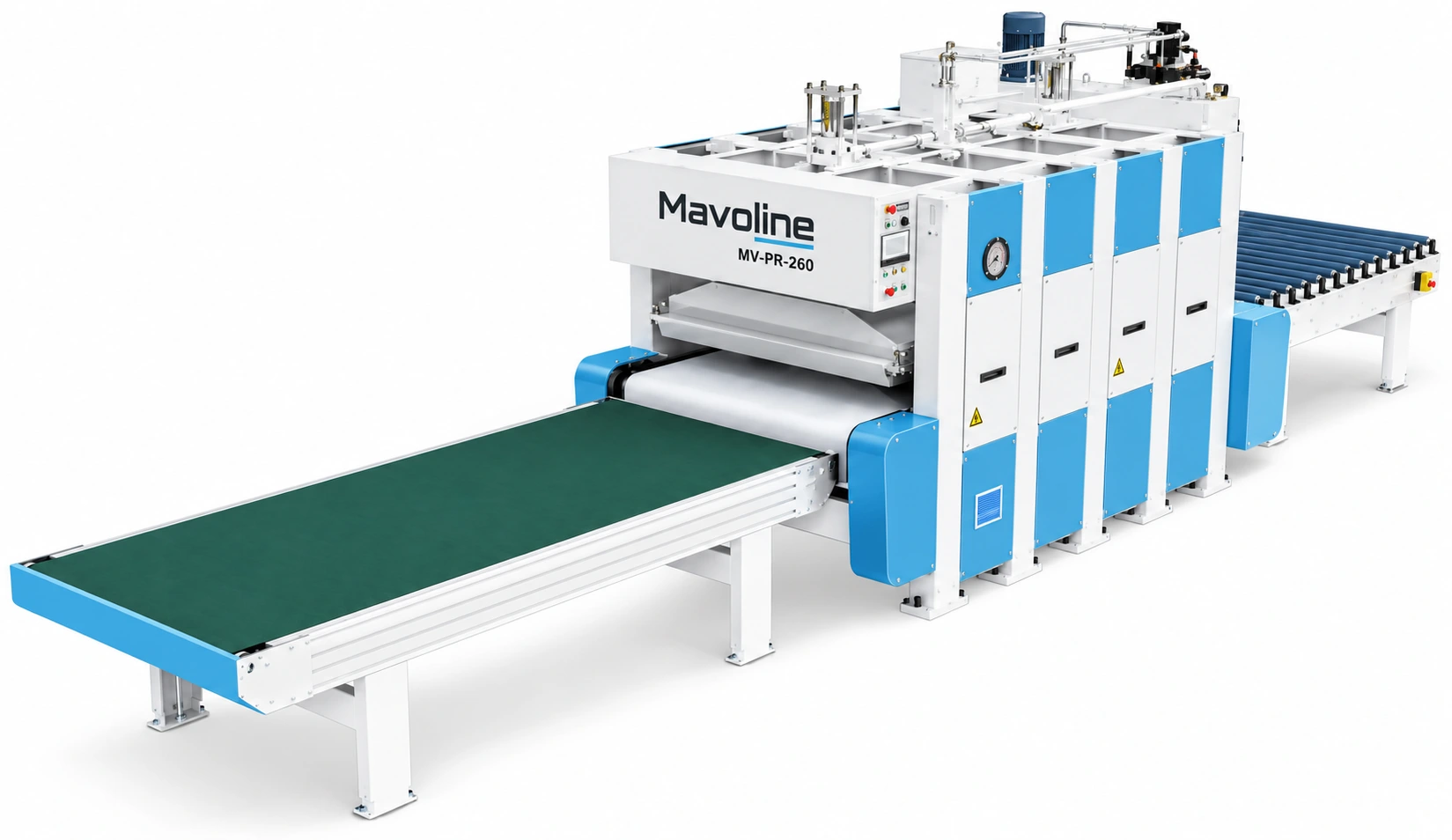 MV-PR-260 — Prensa de alimentação por tapete de 120 t