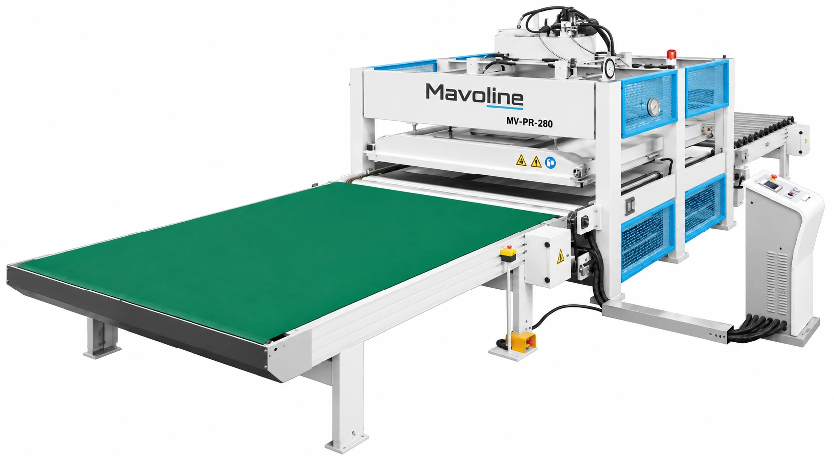 MV-PR-280 — Prensa de ciclo curto para grandes formatos