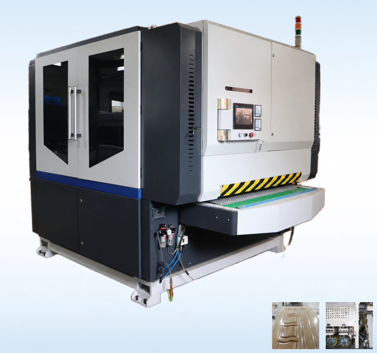 MV-LP-110 — Lixadora de perfis com patim segmentado